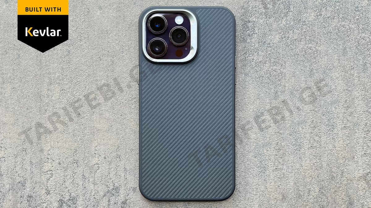Carbon Fiber Case with MagSafe for iPhone 14 Pro. AntiDrop Case.