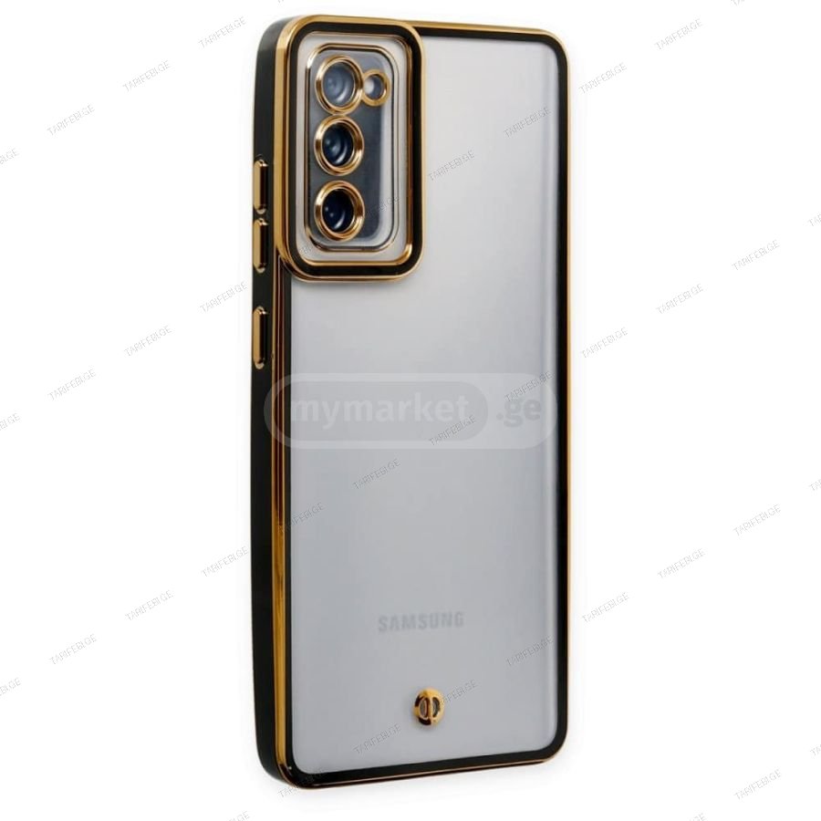 Samsung Galaxy S20 FE Liva lense Case სილიკონის ქეისი - შავი
