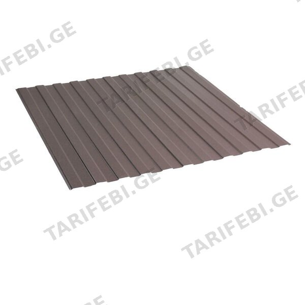 პროფილირებული ფერადი თუნუქი 0.4X1190 ხაოიანი RAL 8019 NOVA
