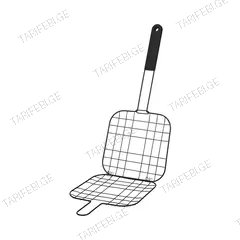 ბარბექიუს ბადე HAMBURGER GRILL NONSTICK 58x27x3 სმ