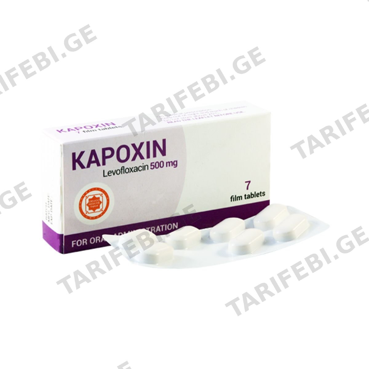კაპოქსინი - Kapoxin 500მგ 7 ტაბლეტი