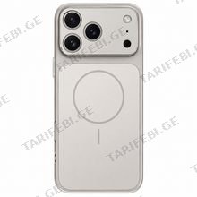 iPhone 17 Pro Max Acrylic Glass Case with MagSafe White მობილური ტელეფონის ქეისი