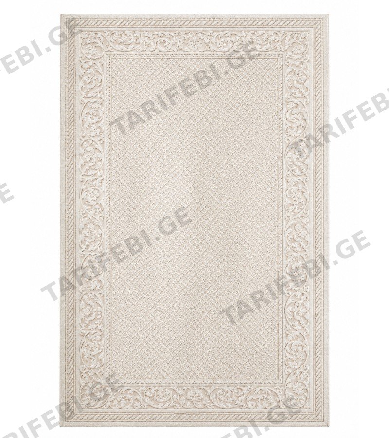 CIHANGIR - ხალიჩა 160*230 (3.68მ2) #8504A ფერი: 22 IVORY-IVORY მწარ. FESTIVAL