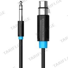 VENTION BBEBG 6.5mm Male to XLR Female Audio Cable 1.5M Black