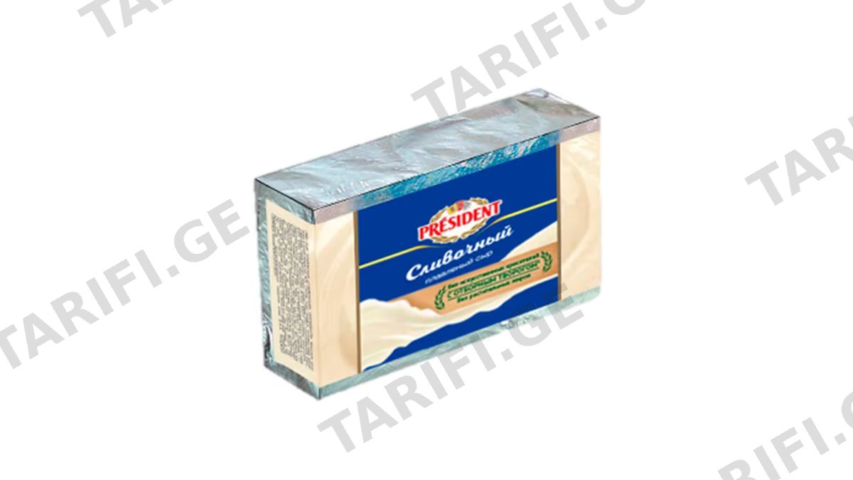 პრეზიდენტი მდნარი ყველი ნაღების 45% 50 გ.