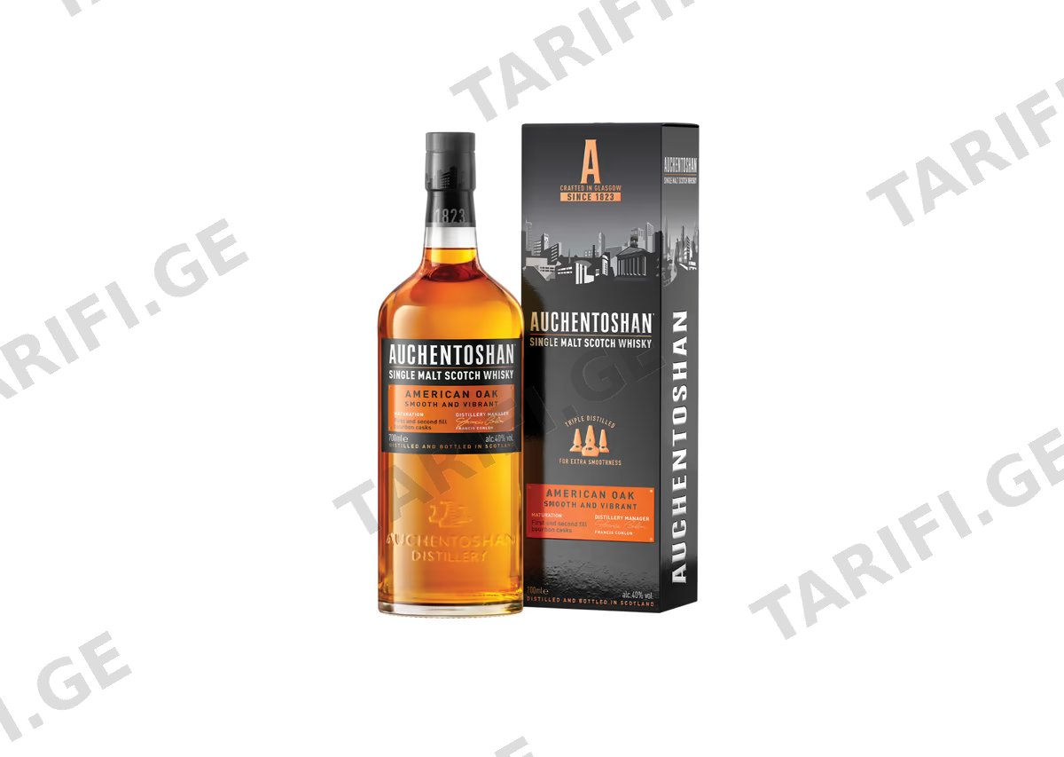 შოტლანდიური ვისკი Auchentoshan American Oak - 0.7L