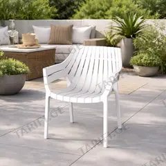ბაღის სკამი Hilton chair 70x66x81.5 სმ WHITE