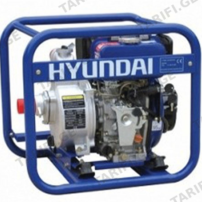 წყლის ტუმბო დიზელის (საწვავზე მომუშავე) HYUNDAI HS.DHYD50LE - 2'' (დიდი ავზი, მაღალი წნევით, დაბინძურებული წყლის)