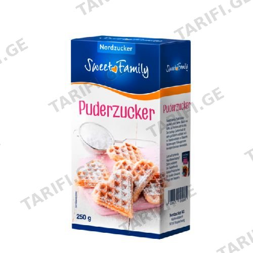 შაქრის პუდრა /NORDZUCKER/ 250გრ