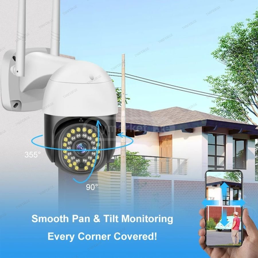 გარე სათვალთვალო 5MP HD WIFI ვიდეო კამერა