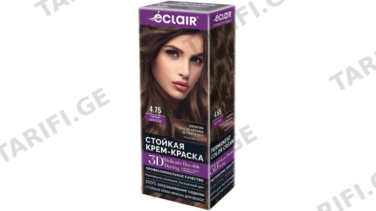 ეკლარი თ/ს 3D 2858/8287 შავი შოკოლადი N370/N4.75 *