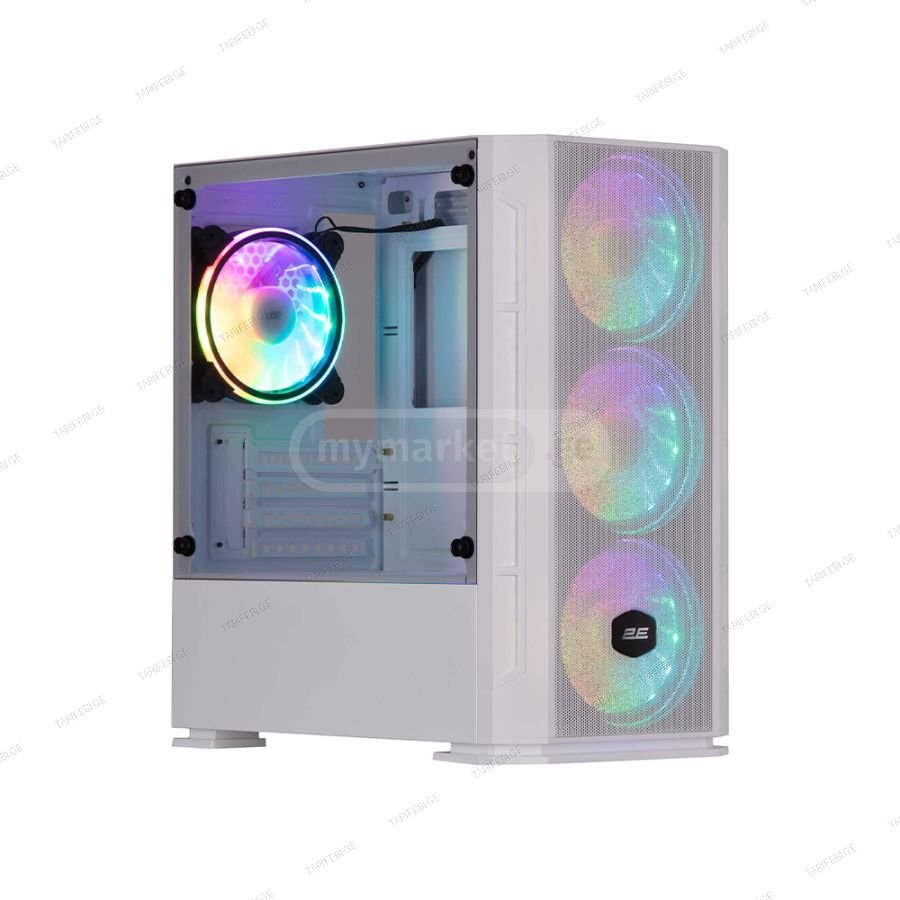 2E Calleo GB700W mATX Gaming PC Case White