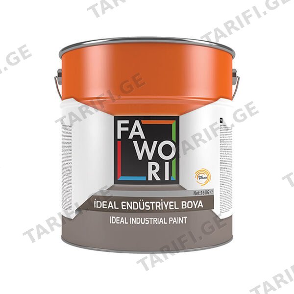 2.5 კგ ნიტრო საღებავი გლუვი შავი FWR İDEAL PAR.END.BOYA MAT BEYAZ
