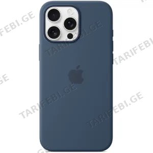 iPhone 16 Pro Max Silicone Case with MagSafe - Denim