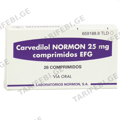 კარვედილოლი ნორმონი ტაბლეტი 25მგ #28