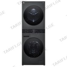 LG W4W8BVPKZHM.APBQME3 12/10 კგ 1400 ბრ/წთ მატი შავი სარეცხი მანქანა საშრობით