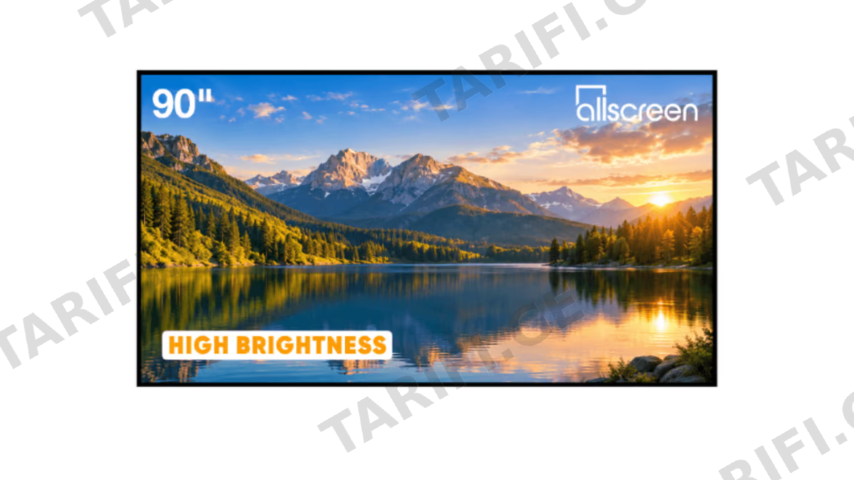 პროექტორის ეკრანი Allscreen CNF90HFS, ULTRA THIN BEZEL SCREEN, 203x114CM, 90", 16:9, ALR, High Brightness