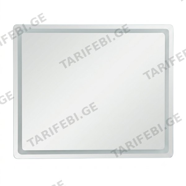 აბაზანის სარკე (THREE COLOR; LED განათებით 600x800mm) (C RECTANGLE-26)