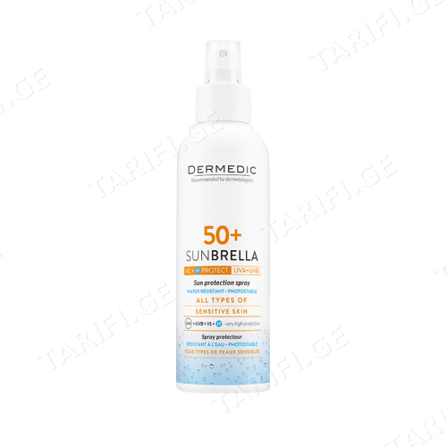 დერმედიკი-მზისგან დამცავი რძის სპრეი SPF50 150მლ_129599