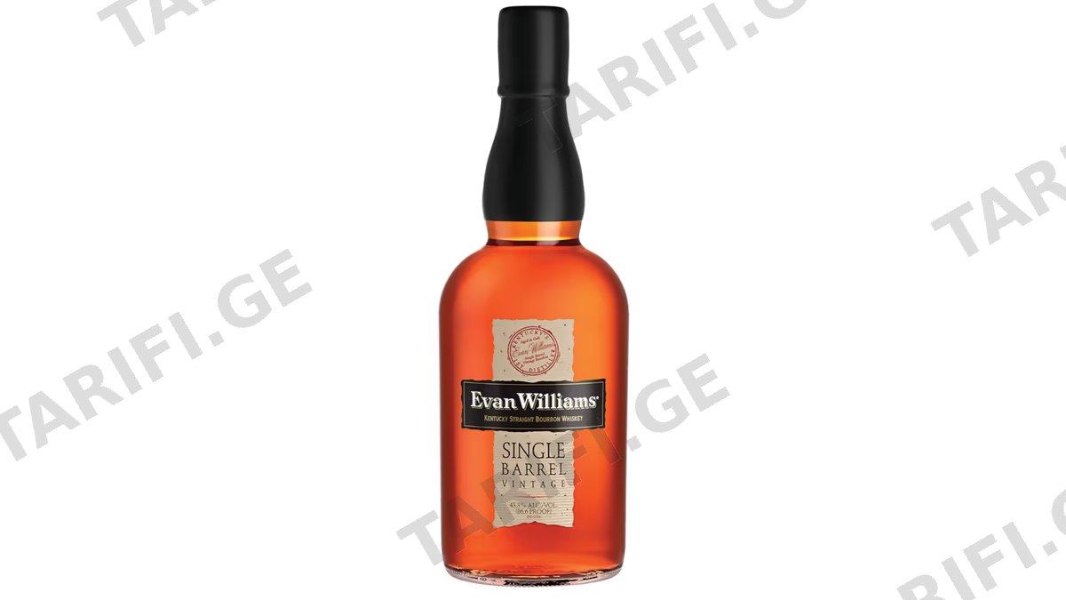 ბურბონი Evan Williams, Single Barrel - 0.7L