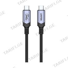 UNITEK C14110GY 240W USB-C to USB-C კაბელი 2მ