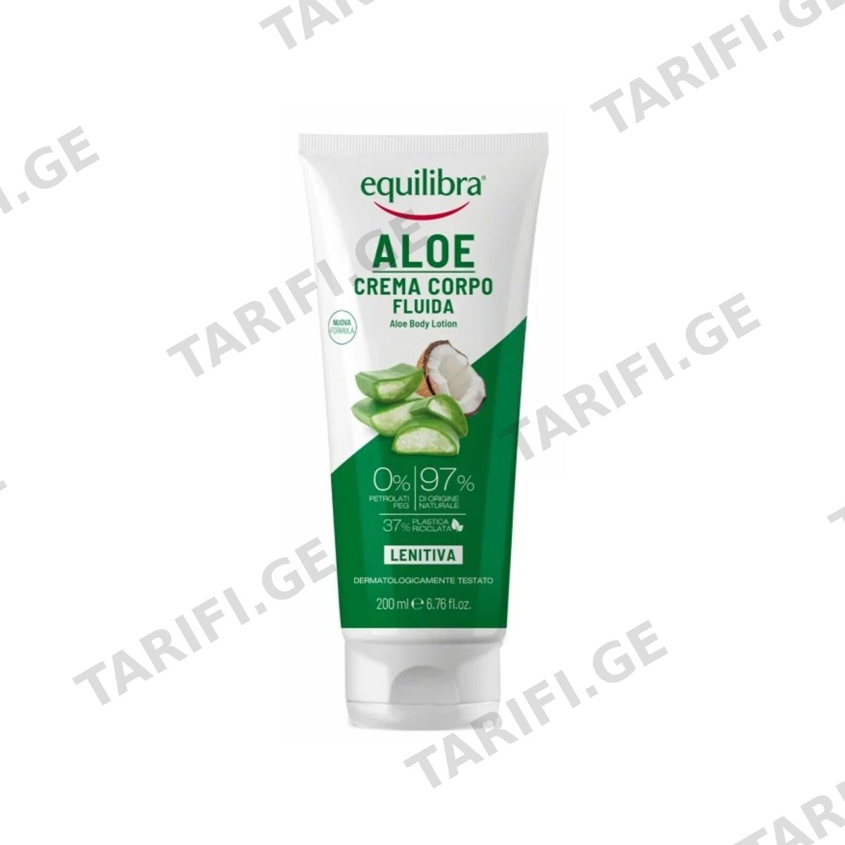ტანის ლოსიონი Aloe 7393 ექვილიბრა - Equilibra
