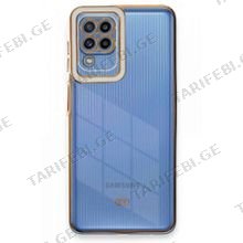 Samsung Galaxy A22, M22, M32, Liva lense Case სილიკონის ქეისი - თეთრი