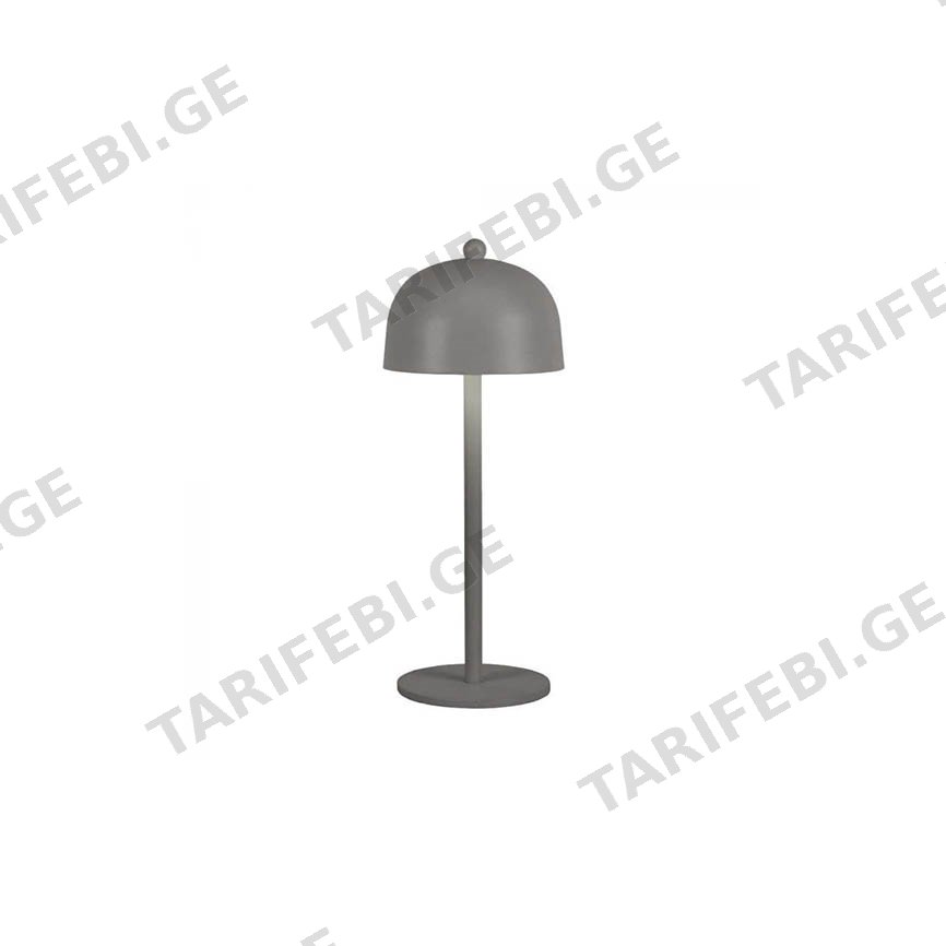 მაგიდის სანათი V-TAC 1800mAH 1W D115 300 3IN1 ნაცრის ფერი 7987
