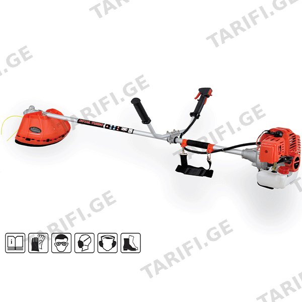 ბალახის სათიბი ბენზინის ძრავით ROYAL TURBO RT CG 520R წითელი