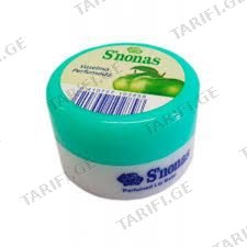 სნონასი ტუჩსაცხი ვაზელინი ვაშლი 15მლ 2858 Snonas Lip Balm Vaseline Apple 15ml 2858