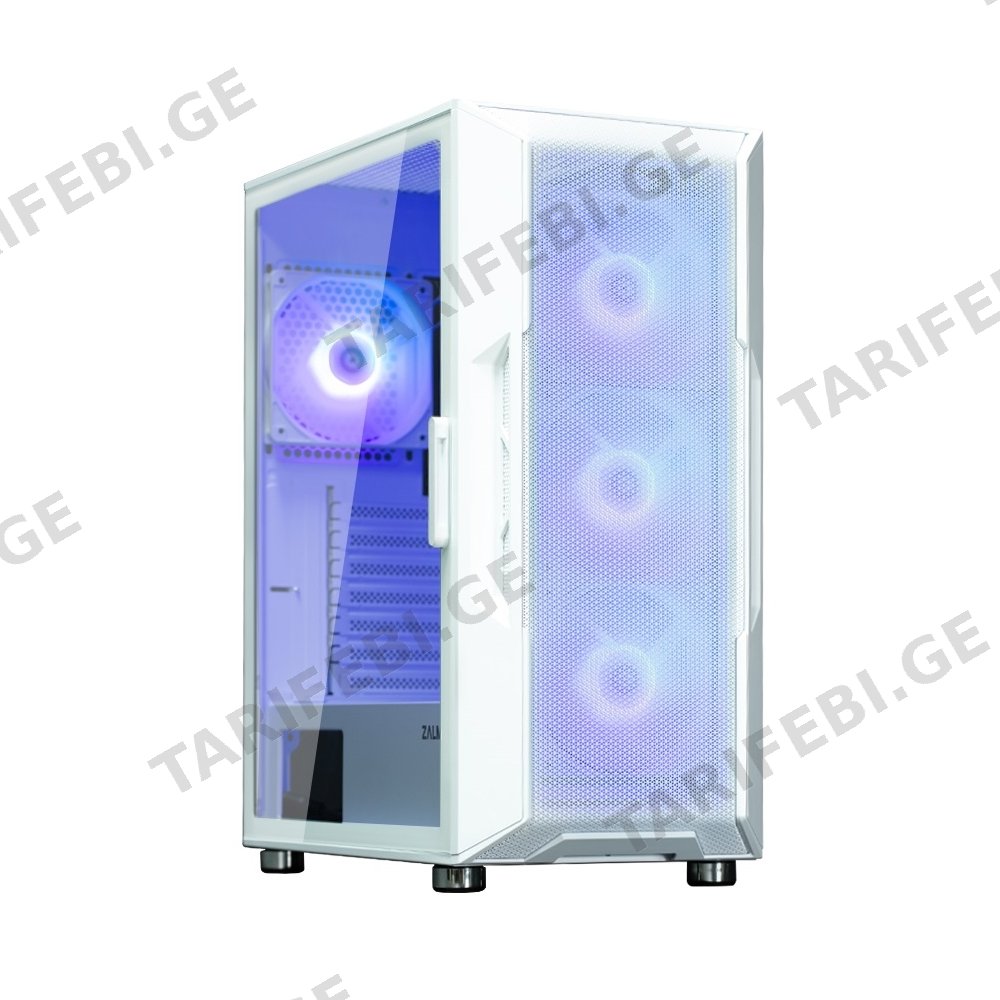 კომპიუტერის ქეისი ZALMAN I3NEOARGBWHITE, COMPUTER CASE, MIDT, ATX, MICRO-ATX, MINI-ATX, USB 2.0, USB 3.0X2, WHITE