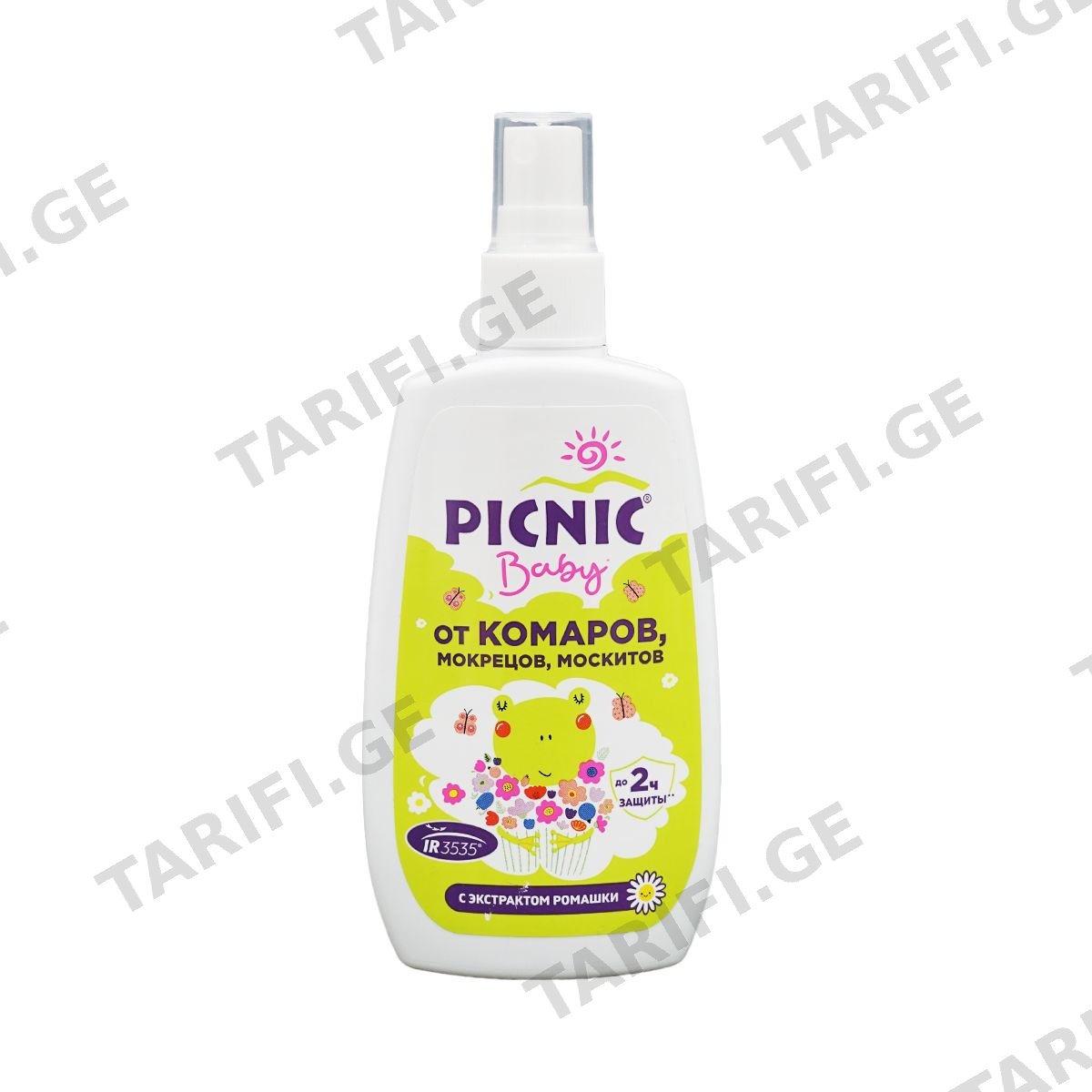 PICNIC - პიკნიკი კოღოს საწინააღმდეგო სპრეი საბავშვო 120მლ 7743