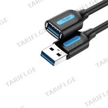 VENTION CBHBI USB 3.0 A Male to A Female Extension Cable 3M black PVC Type