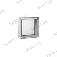 (19x19x8სმ) მინა ბლოკი TANGERINE JH008