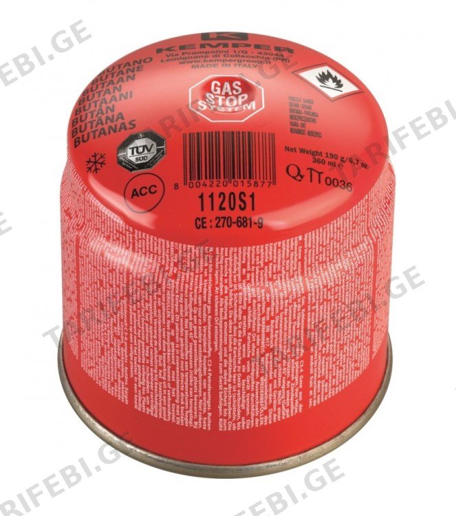 აირის კარტრიჯი ბუტანი Kempergroup 1120S1 190 გ