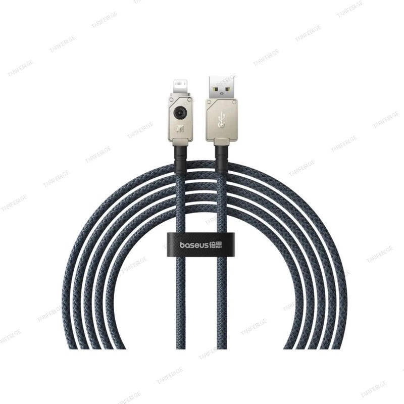 Baseus Unbreakable Series Fast Charging Data Cable USB to iP 2.4A 2m P10355802221-01 Stellar White