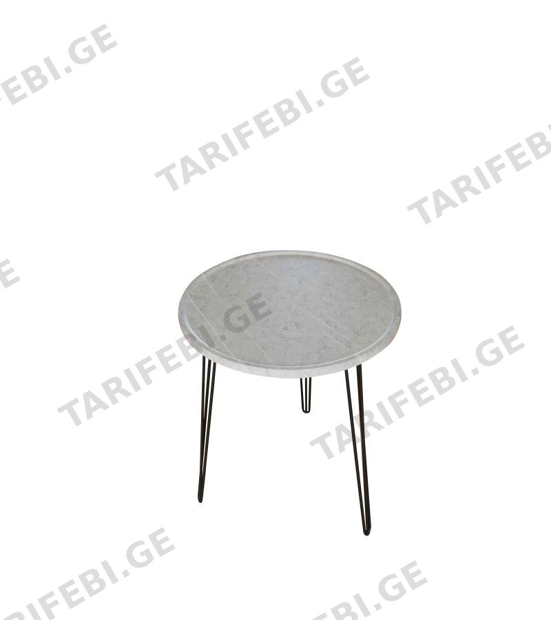 ჟურნალის მაგიდა FSYJL-A31-B ზომა. Ø60 /H58 GREY