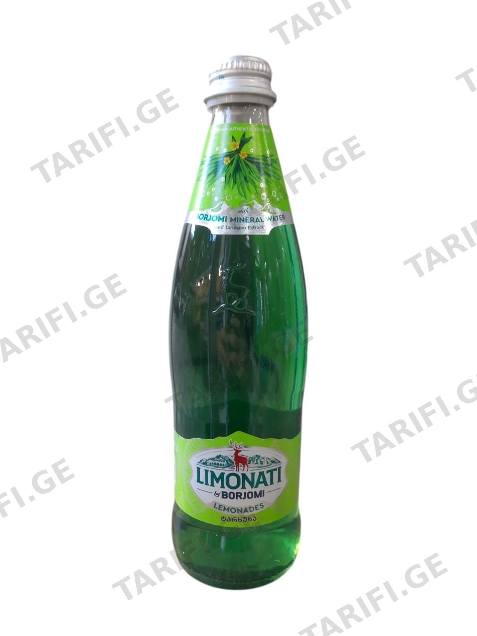 ბორჯომი ლიმონათი შუშა ტარხუნა 0.5 L