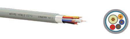 ქსელის კაბელი გარე მონტაჟის (ტროსით) CAT 5e U/UTP 4x2x24 AWG-CU – PE – DATA CABLE with MESSENGER (Z11441-AP)