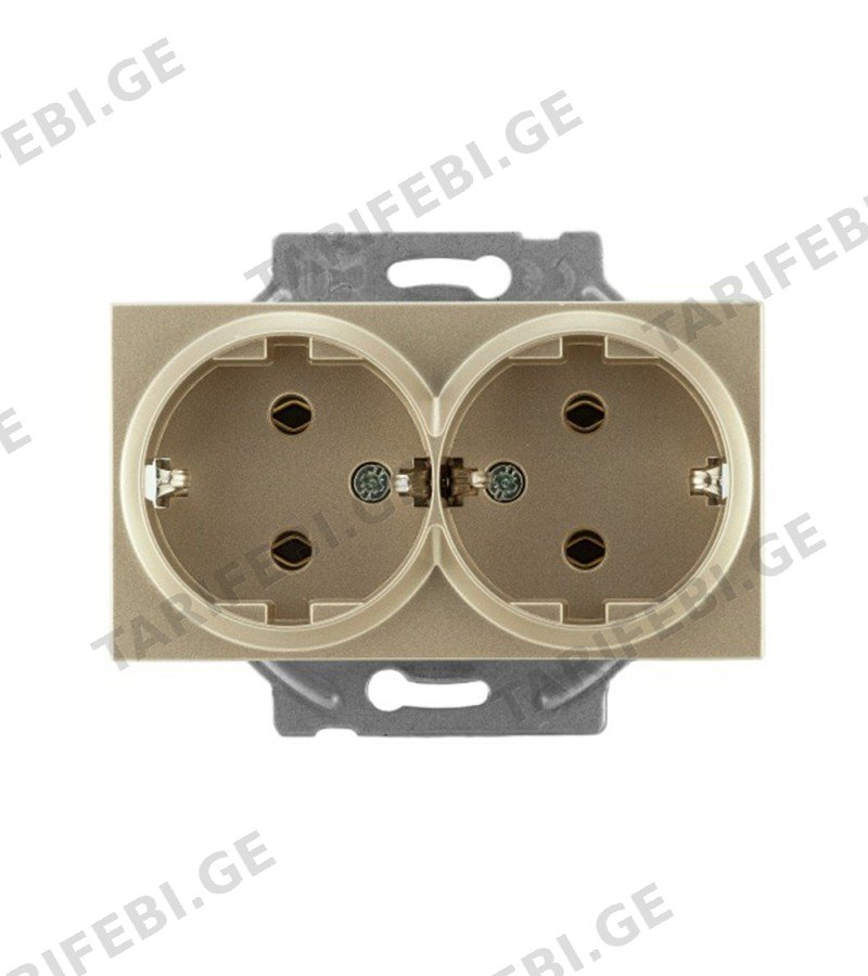 როზეტის მექანიზმი 2-ნი დამიწებით KARRE PLUS BRONZ WKTT02052BR-EU1 Panasonic