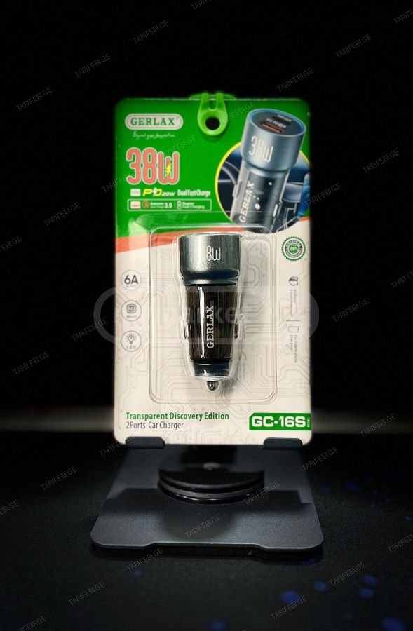 USB and Type-C car Charger Gerlax GC-16S Gerlax C4S
