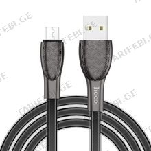 HOCO U52 Bright charging data cable for Micro Black