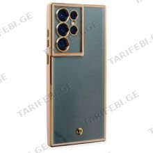 Samsung Galaxy S22 Ultra Liva lense Case სილიკონის ქეისი - ვარდისფერი