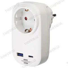 ადაპტერი USB-А C პორტის Brennenstuhl 18W თეთრი