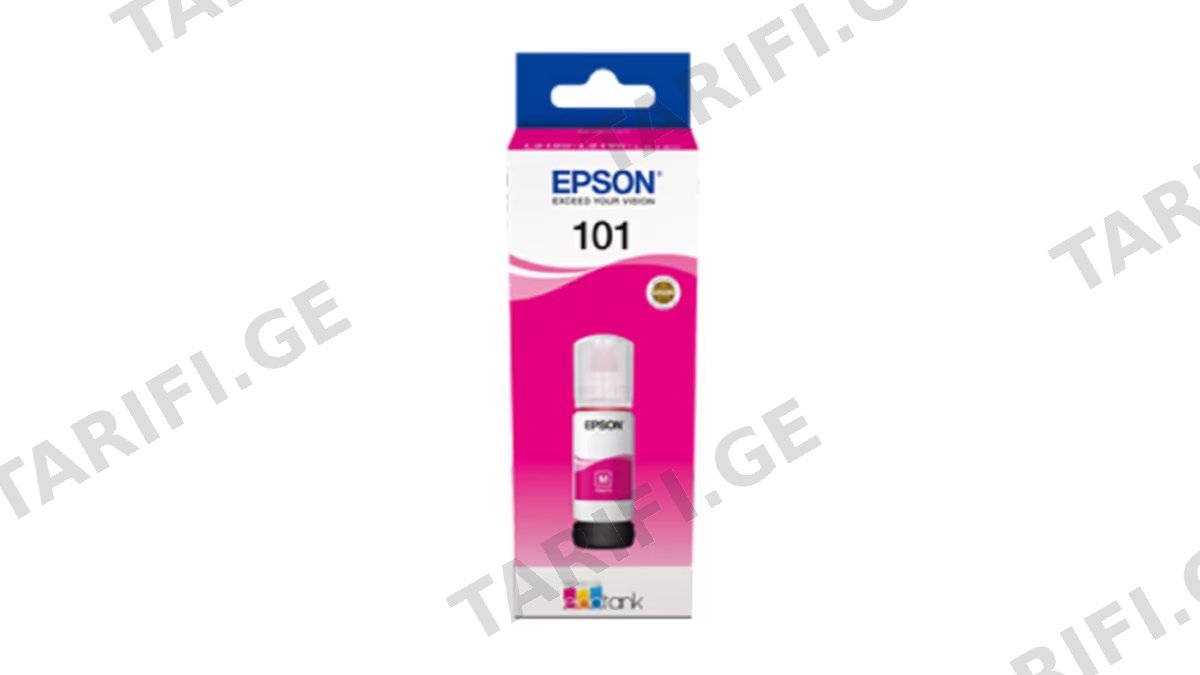 Epson კარტრიჯის მელანი 101 L4160/L6190 Magenta ink bottle 70 ml C13T03V34A