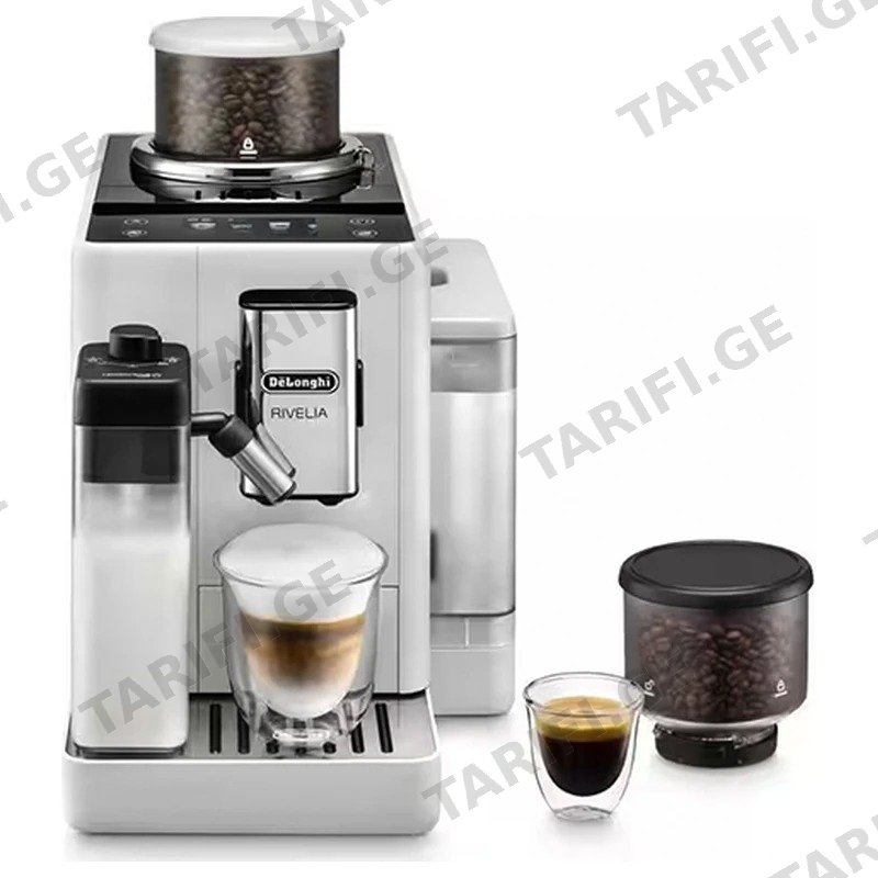 ყავის აპარატი DELONGHI EXAM440.55.W ავტომატური 19 ბარი თეთრი