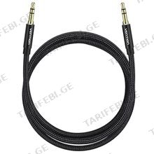 VENTION BAWBI Cotton Braided 3.5mm Male to Male Audio Cable 3M Black Aluminum Alloy Type