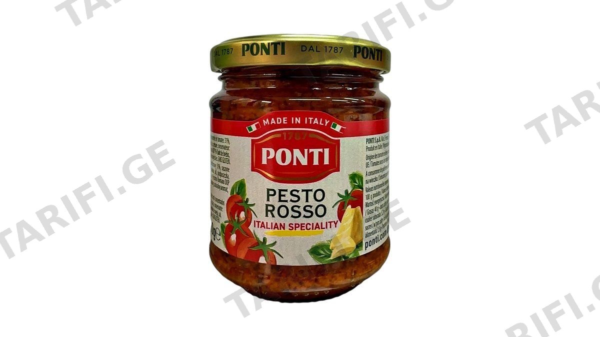 PONTI პესტო "ROSSO" 190გრ