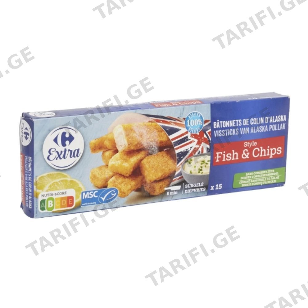 CRF თევზის ჩხირები 15X27გ