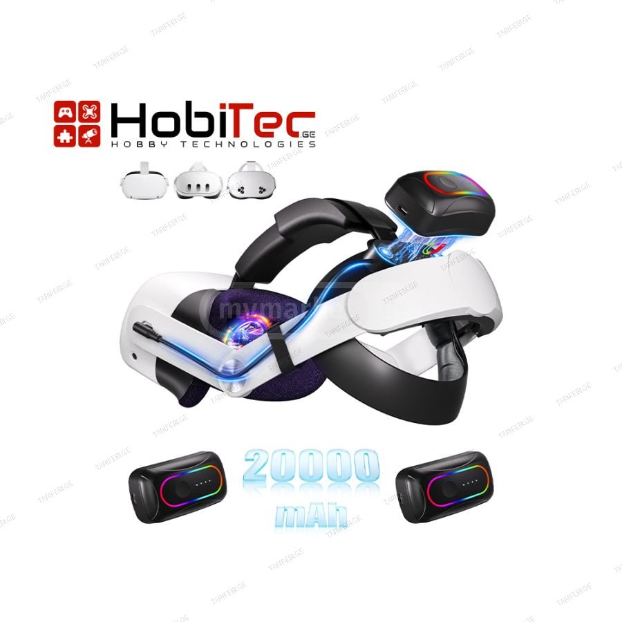 Saqico 20000mAh Dual Magnetic Battery Head Strap